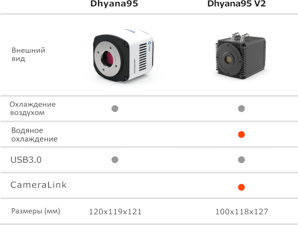 Dhyana 95 - сравнение моделей